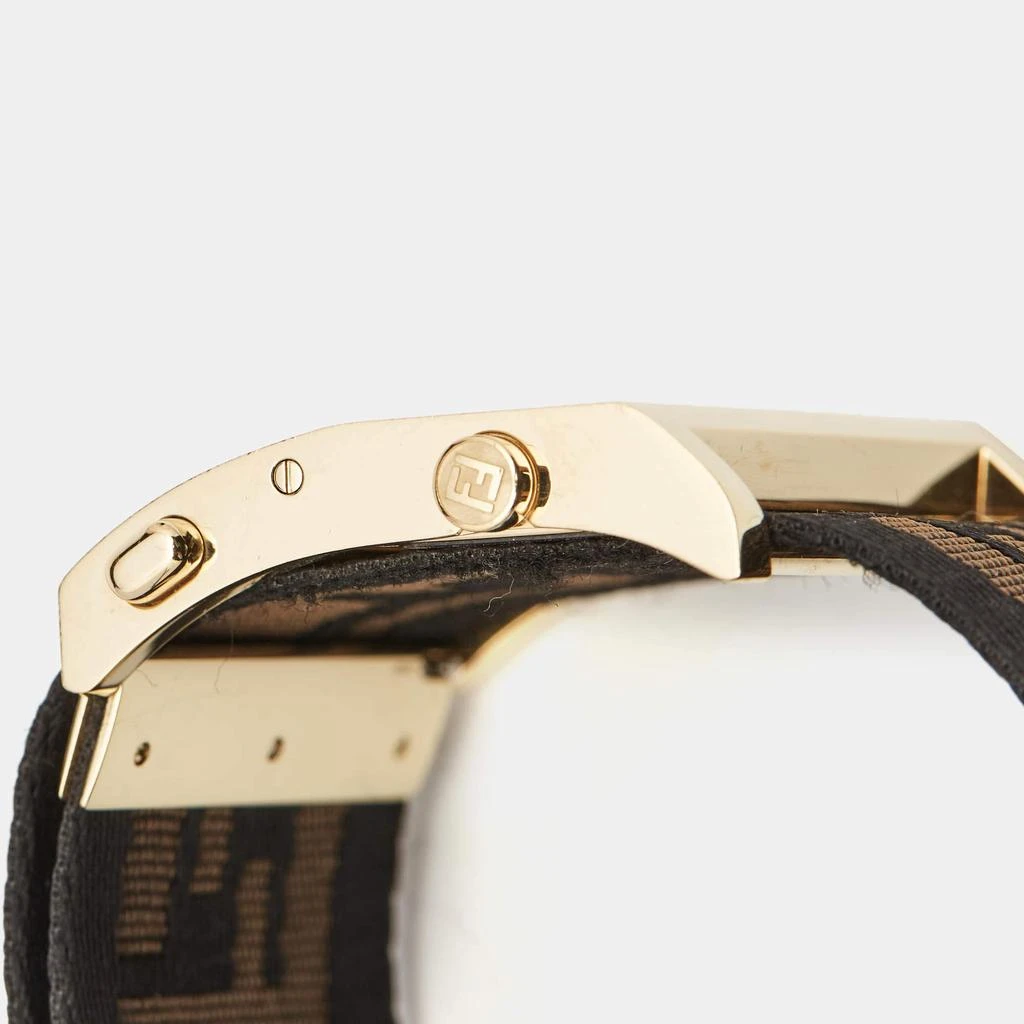Fendi Fendi Black Gold Plated Stainless Steel Zip Code 1130G Women's Wristwatch 45.50 mm 8