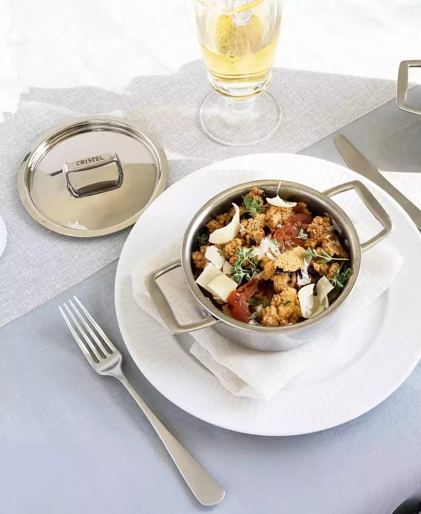 Cristel Castel Pro Mini 0.7-Qt. Stainless Steel Stewpan With Lid 6