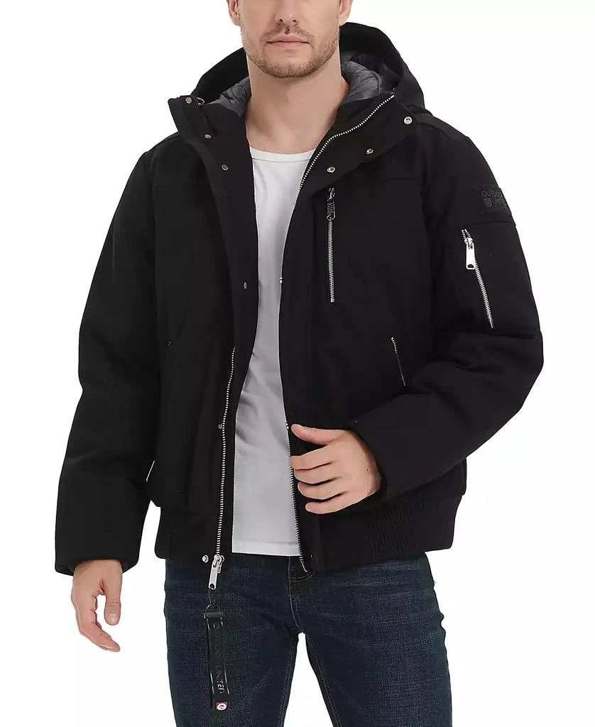 Outdoor United Men's Hooded Bomber Jacket 1