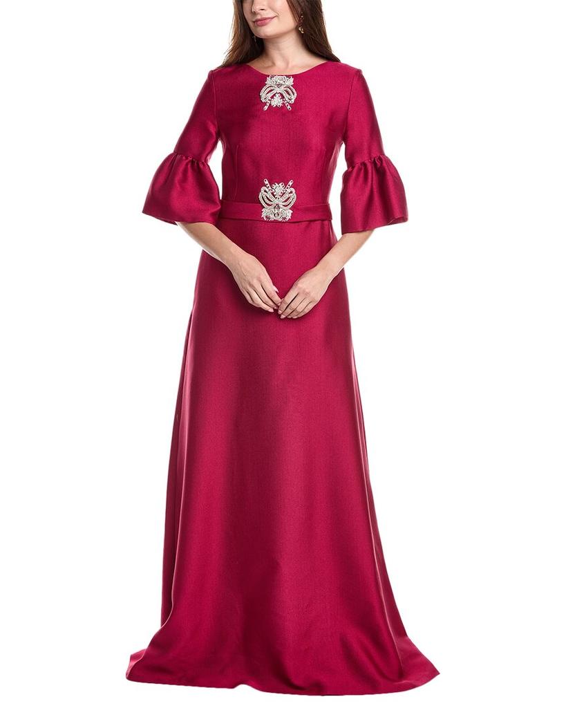 REEM ACRA Trumpet Half-Sleeve Caftan