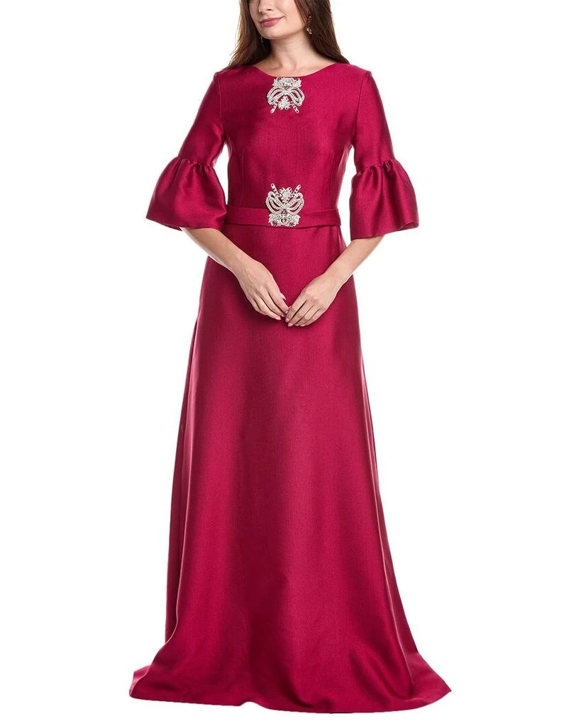 REEM ACRA Trumpet Half-Sleeve Caftan 1