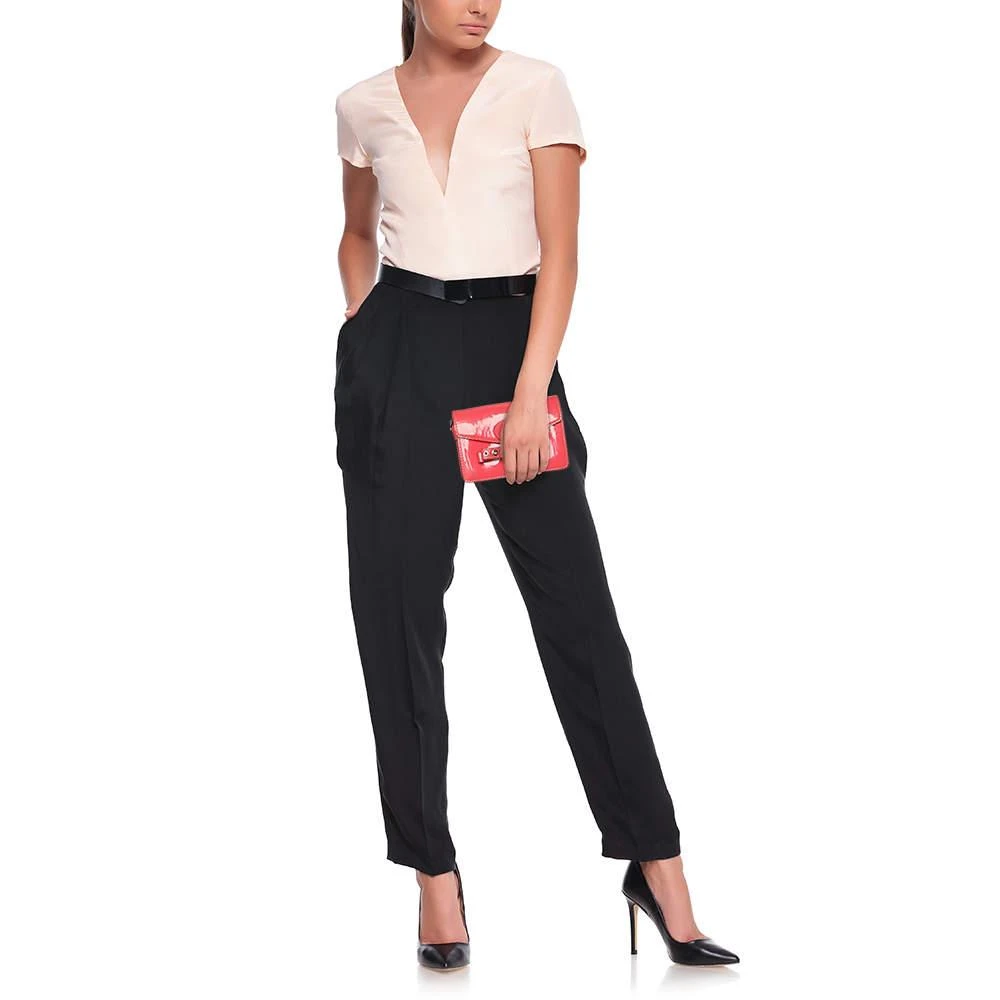 RED Valentino RED Valentino Red Patent Leather Bow Clutch Bag 2