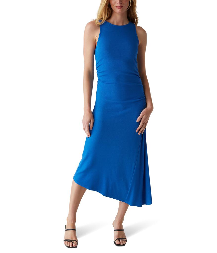 Michael Stars Perez Ruched Sleeveless Midi Dress