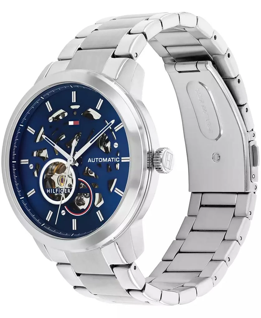 Tommy Hilfiger Men's Automatic Silver-Tone Stainless Steel Bracelet Watch 43mm 2