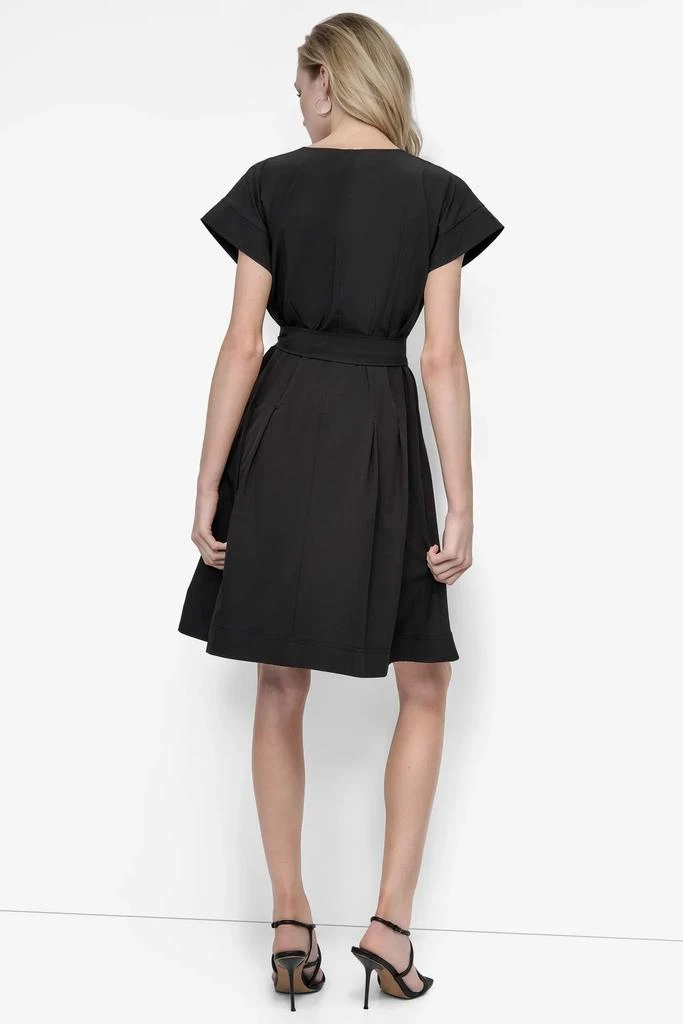 DKNY FIT & FLARE ZIP-FRONT DRESS 2