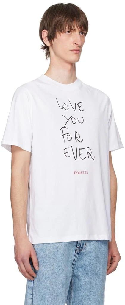 Fiorucci White 'Love You For Ever' T-Shirt 2