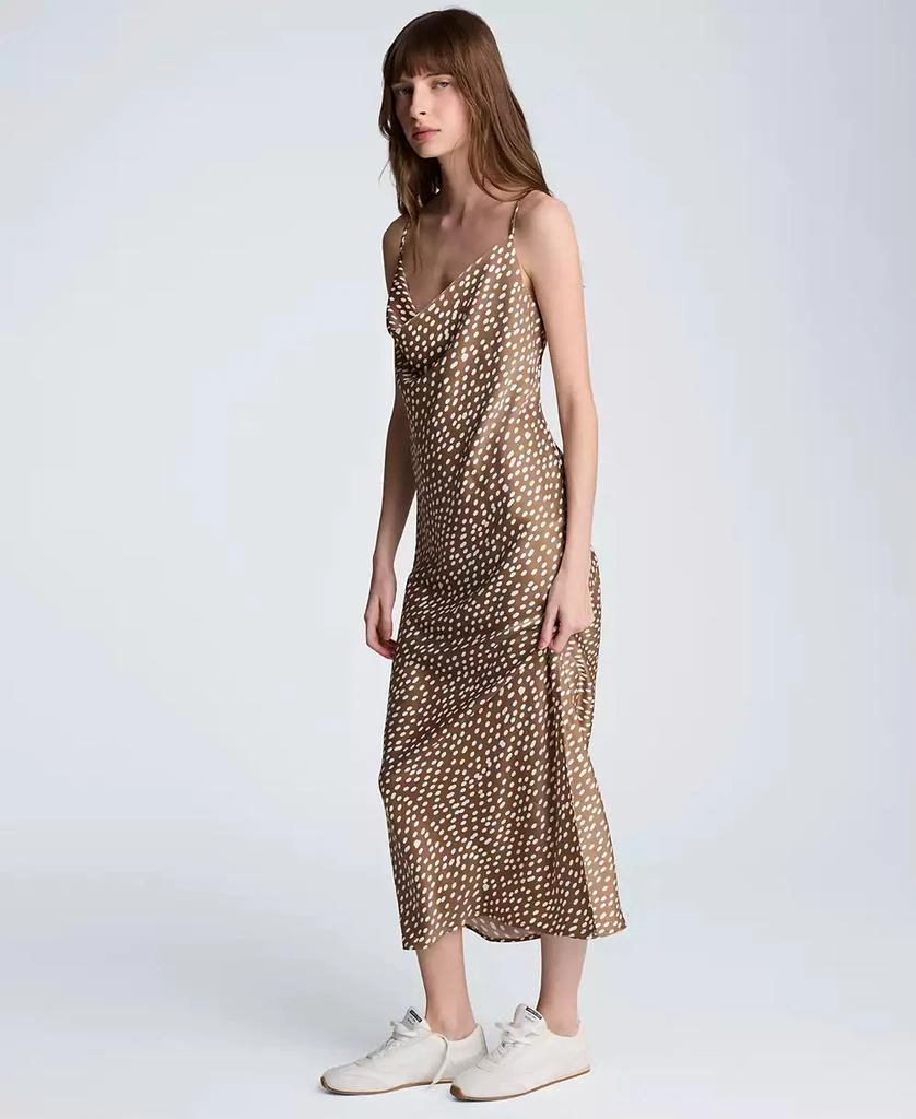 Kenneth Cole Women
s Polka Dot Cowl Neck Slip Dress 7