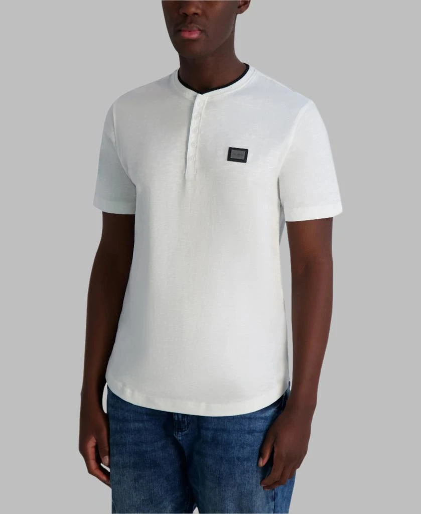 Karl Lagerfeld Paris KARL LOGO PLATE HENLEY TEE 3