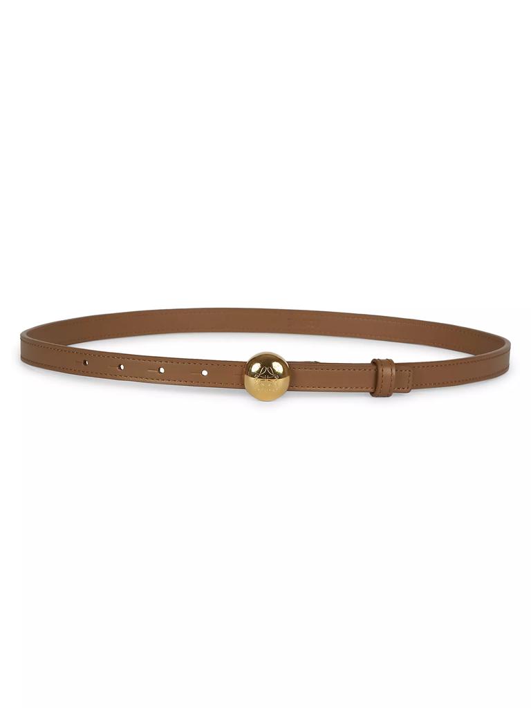 LOEWE Monogram Pebble Buckle Leather Belt