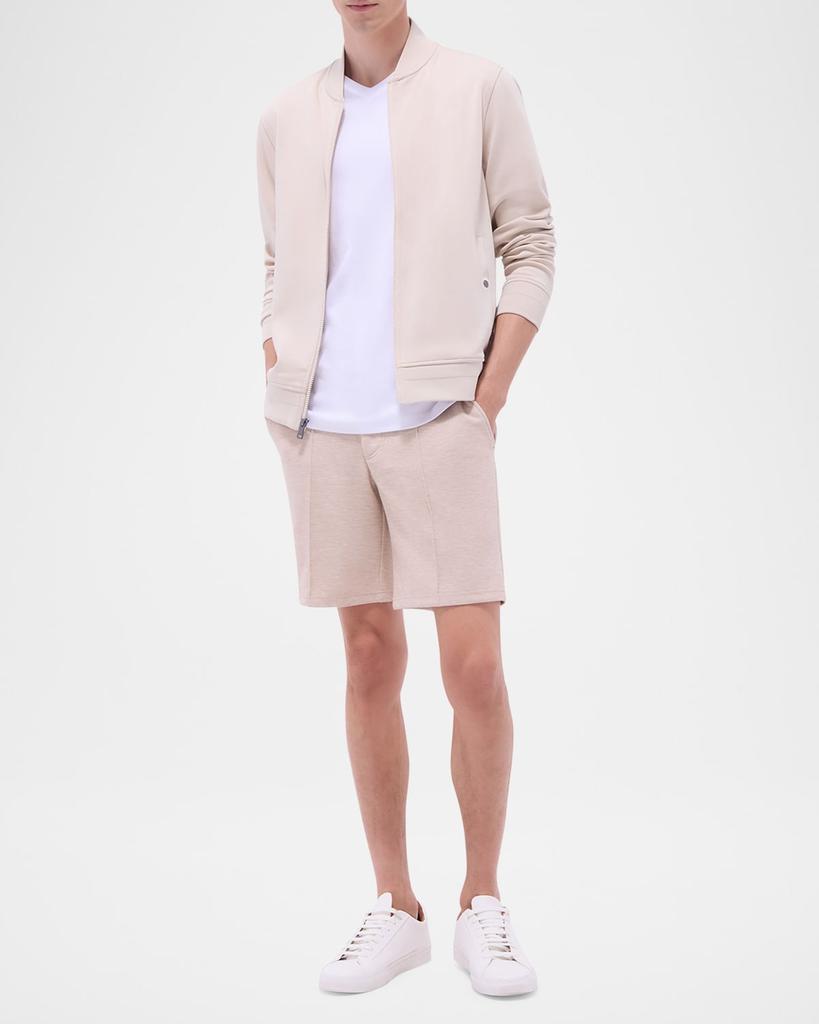 BUGATCHI Men's Soft Touch Knit Full-Zip Bomber Jacket