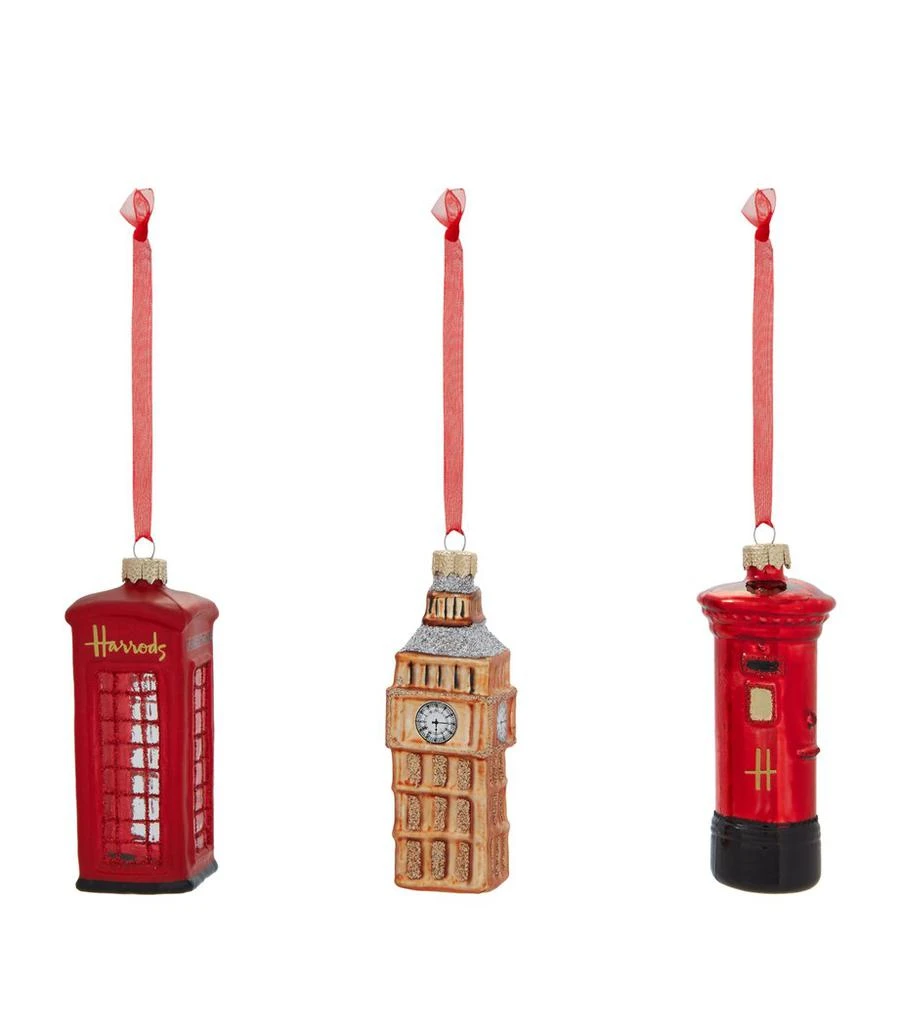 Harrods London Icons Tree Decorations (Set of 3) 1