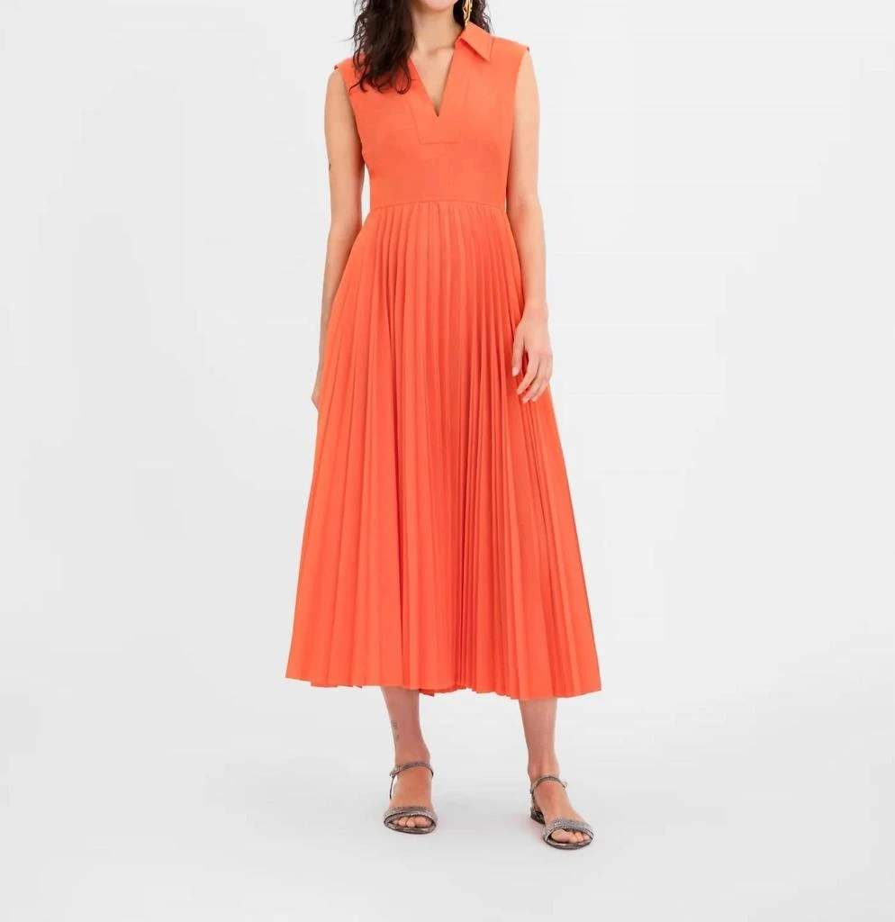 Tanya Taylor Carissa Dress In Flame 1