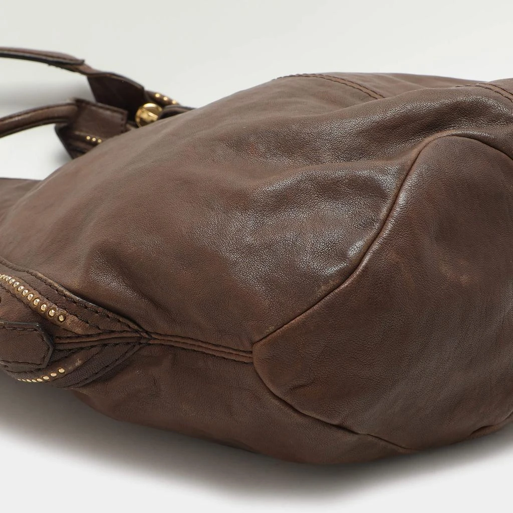 Givenchy Givenchy Brown Textured Leather Small Tinhan Hobo Bag 15