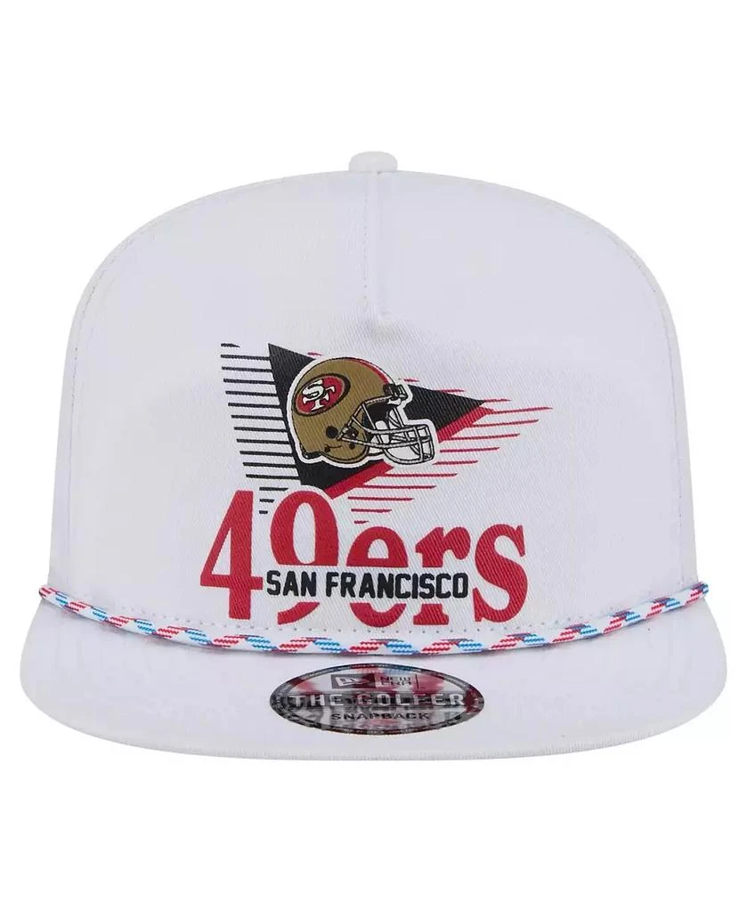 New Era Men's White San Francisco 49ers Collide Golfer Snapback Hat 4