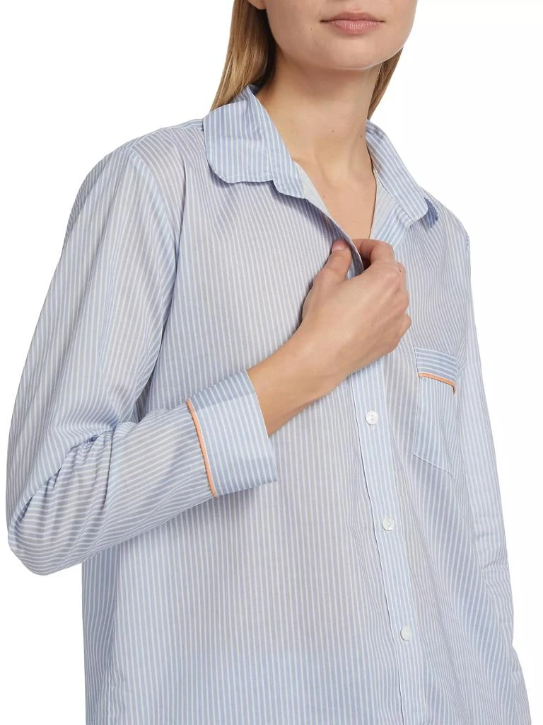Pour Les Femmes Stripe Cotton Pajama Set 6