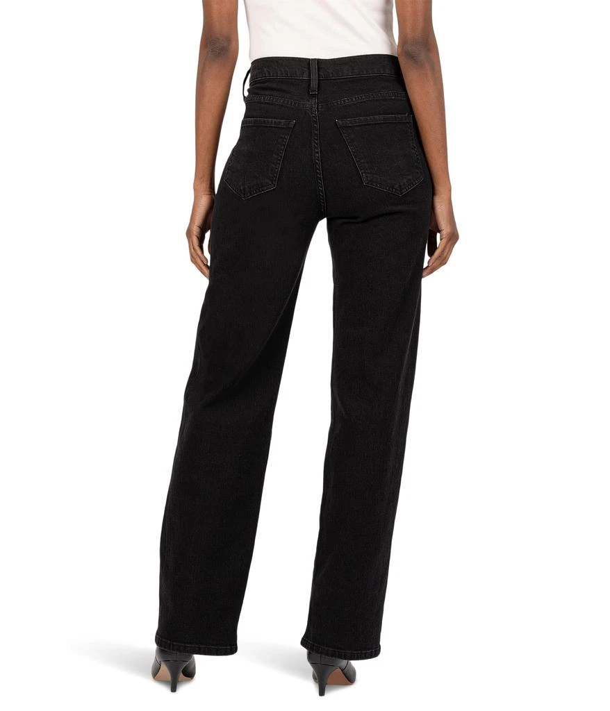 KUT from the Kloth Sienna High-Rise Wide Leg-5 Pockets in Conquering 2