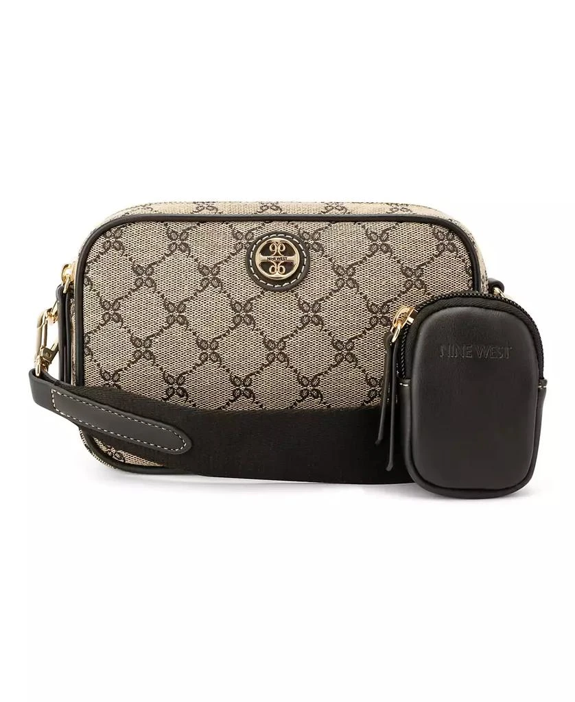 Nine West Avaya Double Zip Camera Crossbody Bag 1