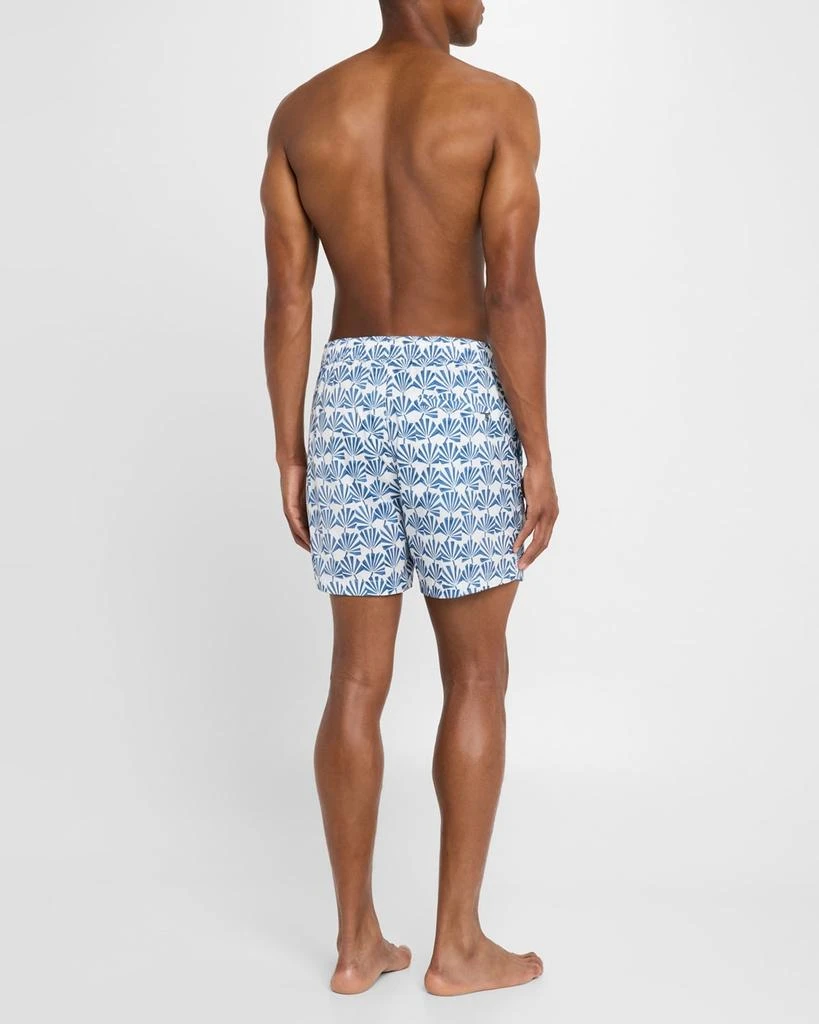 Onia Men's Charles Palm-Print Swim Trunks, 5" Inseam 3