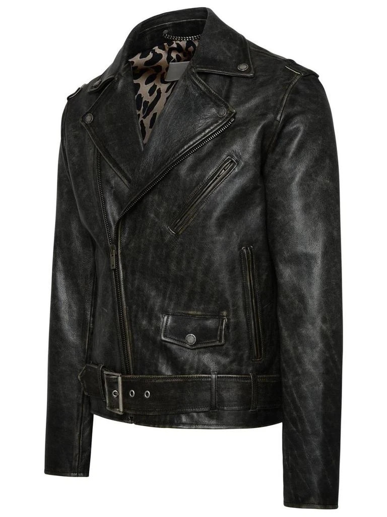 Golden Goose Golden Goose Leather Biker Jacket 2
