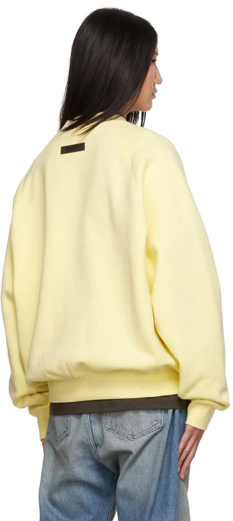 Fear of God ESSENTIALS Yellow Crewneck Sweatshirt 3