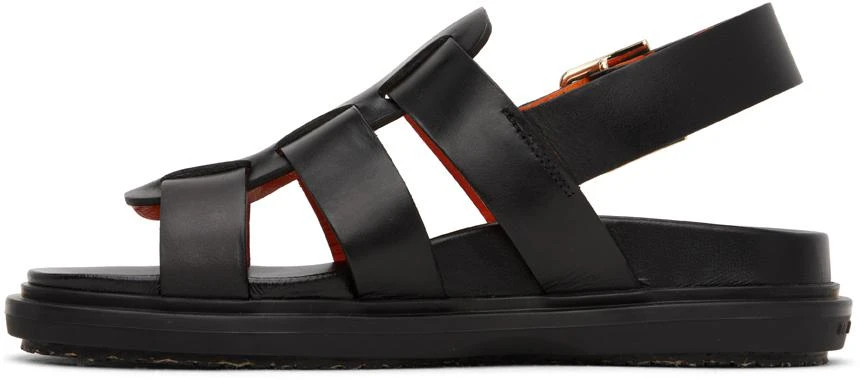 Marni Black Gladiator Fussbett Sandals 3