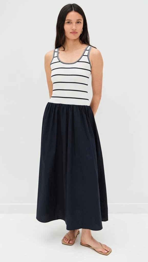 Moon River Navy Midi Dress 6