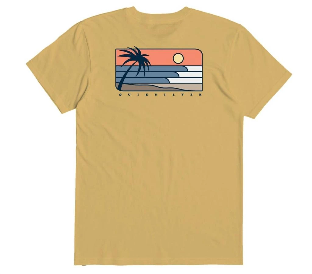 Quiksilver Men's Line Up Tee In Ochre 1