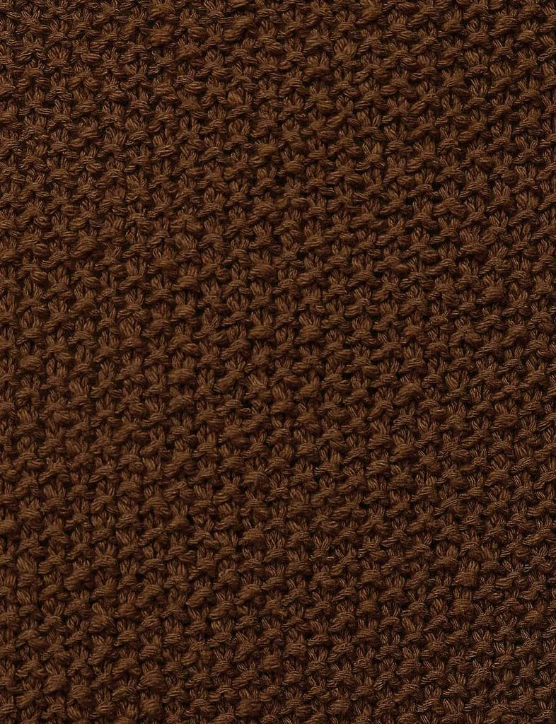 Pixie Market Brown Crochet-Knit Slit Skirt 6