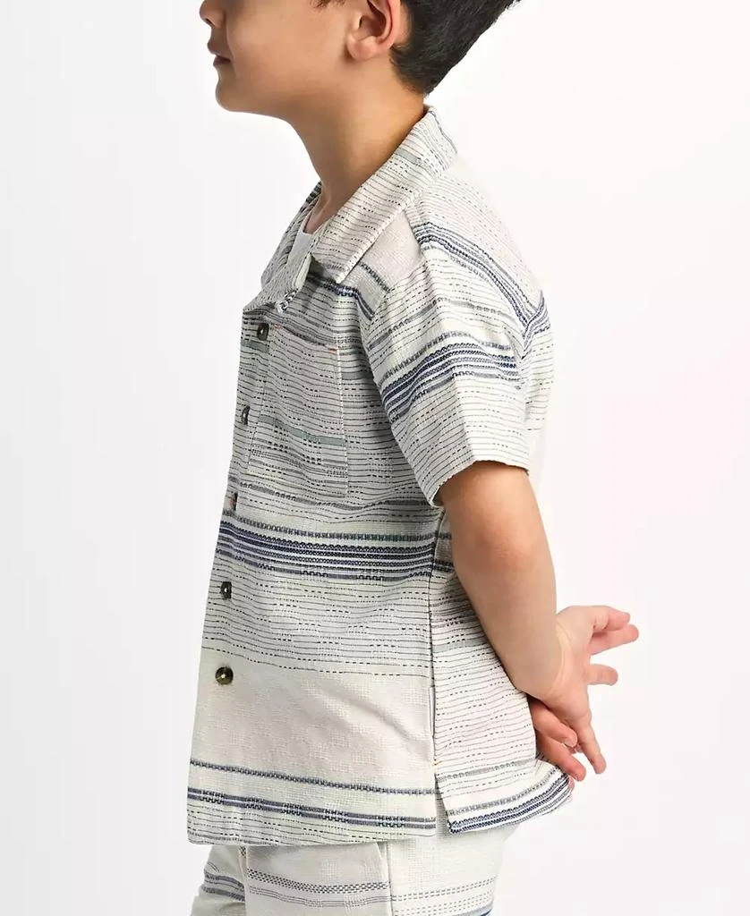 Sovereign Code Toddler & Little Boys Tour Textured Striped Shirt 3