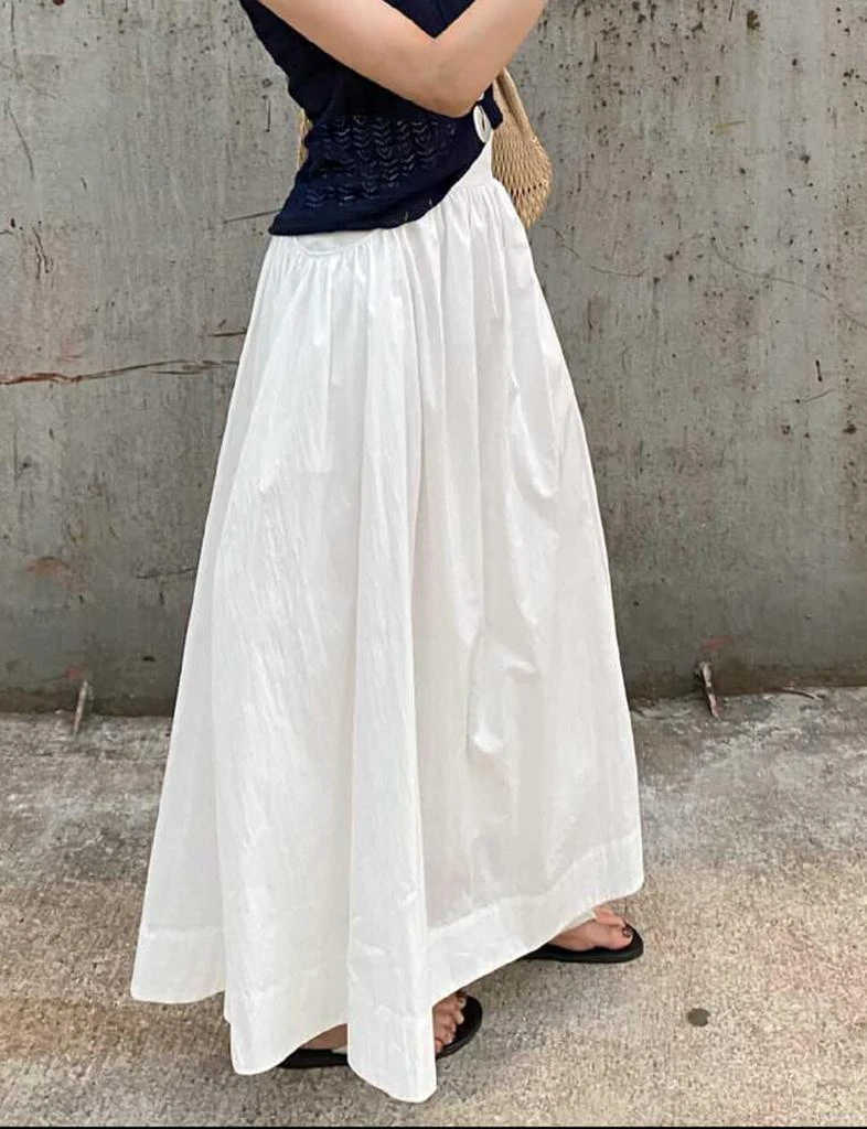 Pixie Market White Poplin Skirt 6
