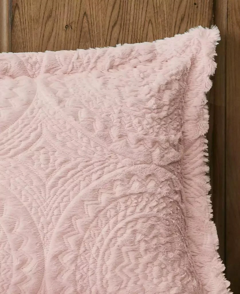 Macy's Arya Embroidered Medallion Faux Fur 3-Pc. Comforter Set 37