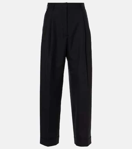 Dries Van Noten High-rise wool wide-leg pants 1