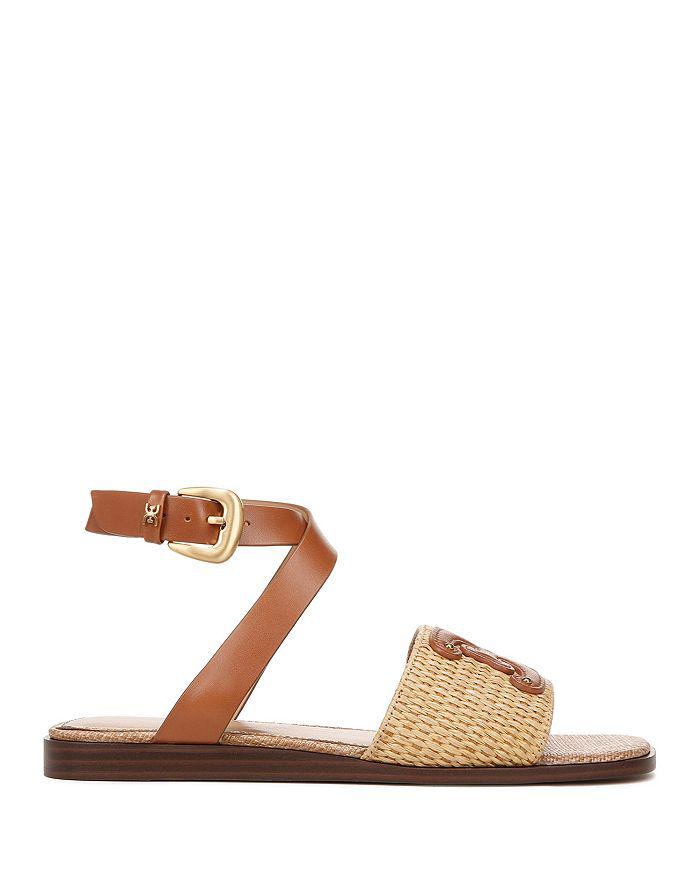 Sam Edelman Women's Ilsie Square Toe Logo Flat Sandals