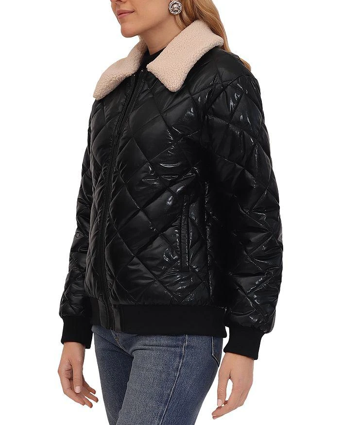 Bagatelle Quilted Bomber Faux Fur Jacket 3