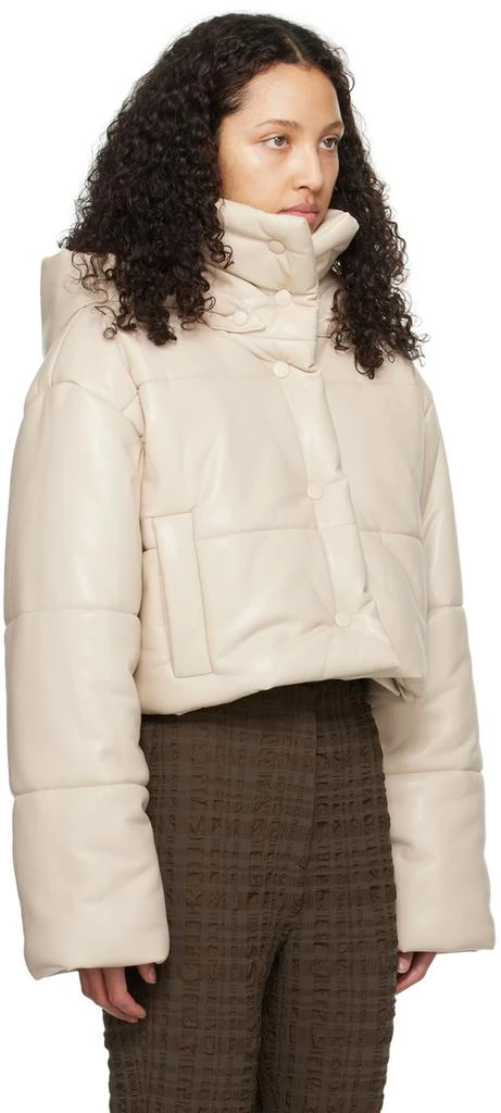 Nanushka Beige Aveline Vegan Leather Jacket 2