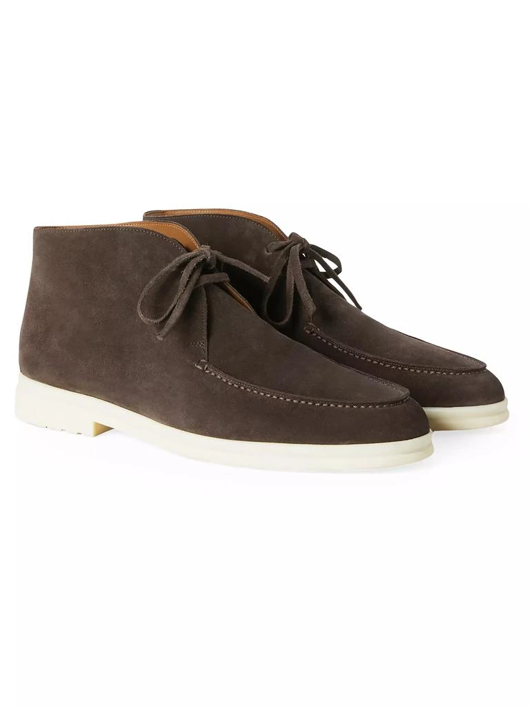 Loro Piana Walk and Walk Suede Ankle Boots 2