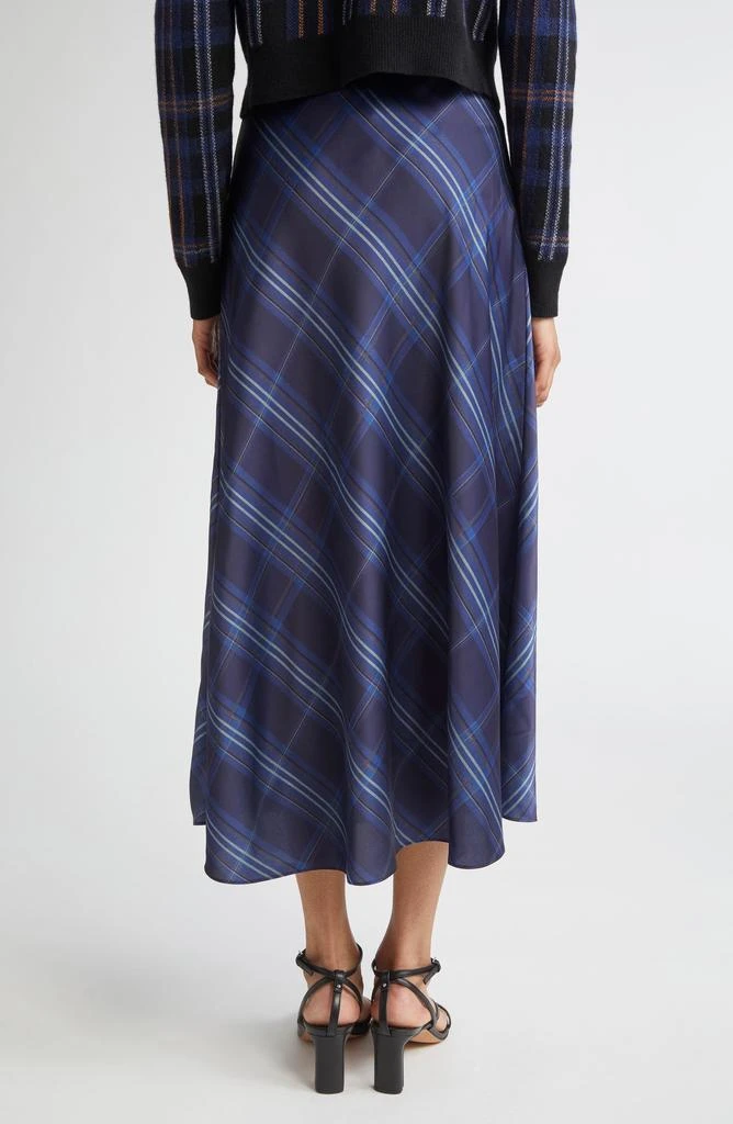 Vince Plaid Satin Slipskirt 3