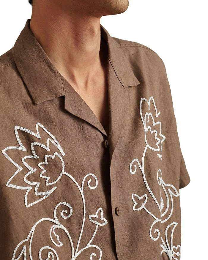 REISS Sonny Embroidered Camp Shirt 4