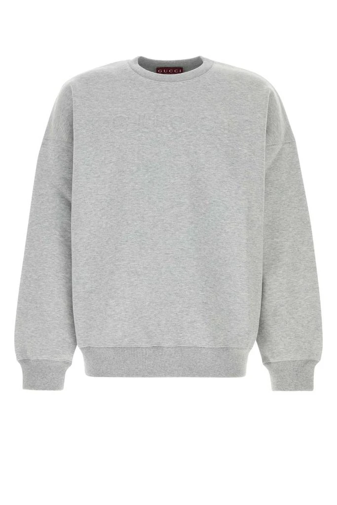Gucci Grey Cotton Blend Oversize Sweatshirt 1