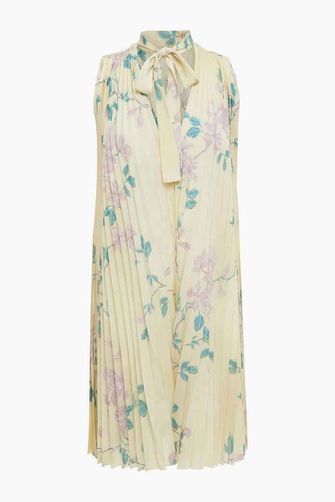 RED Valentino Pussy-bow printed crepe de chine mini dress
