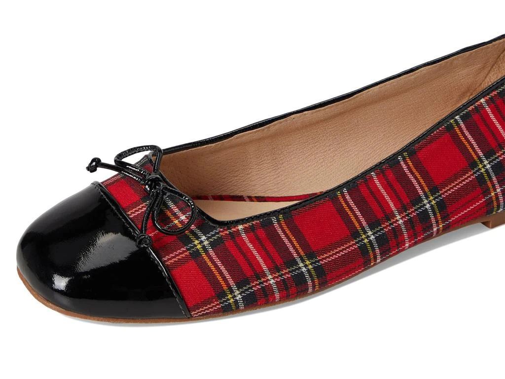 Jack Rogers Kenlyn Cap Toe Ballet - Plaid/Patent 6