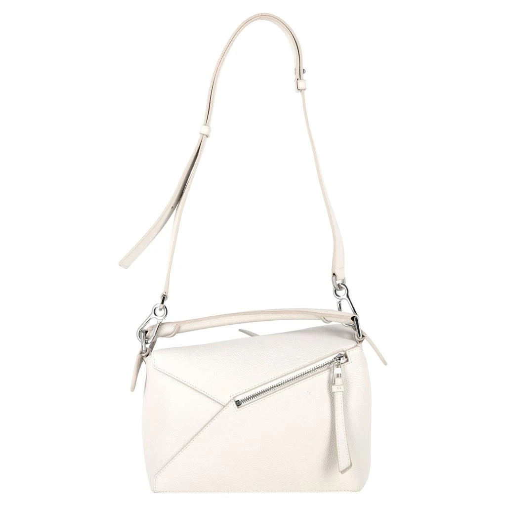 Loewe Puzzle Small Bag in White Calfskin Leather 2