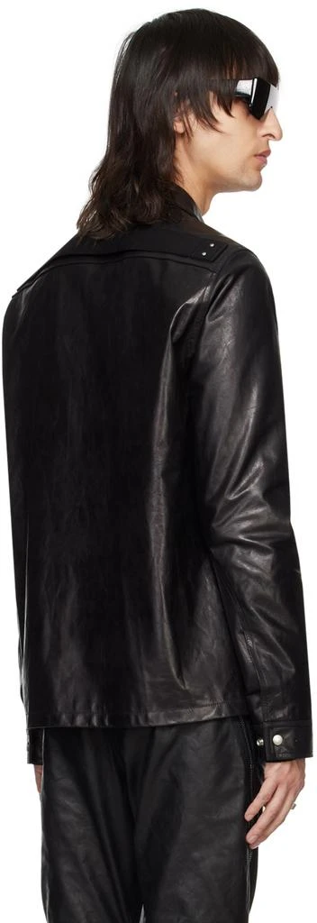 Rick Owens Black Brad Leather Jacket 3