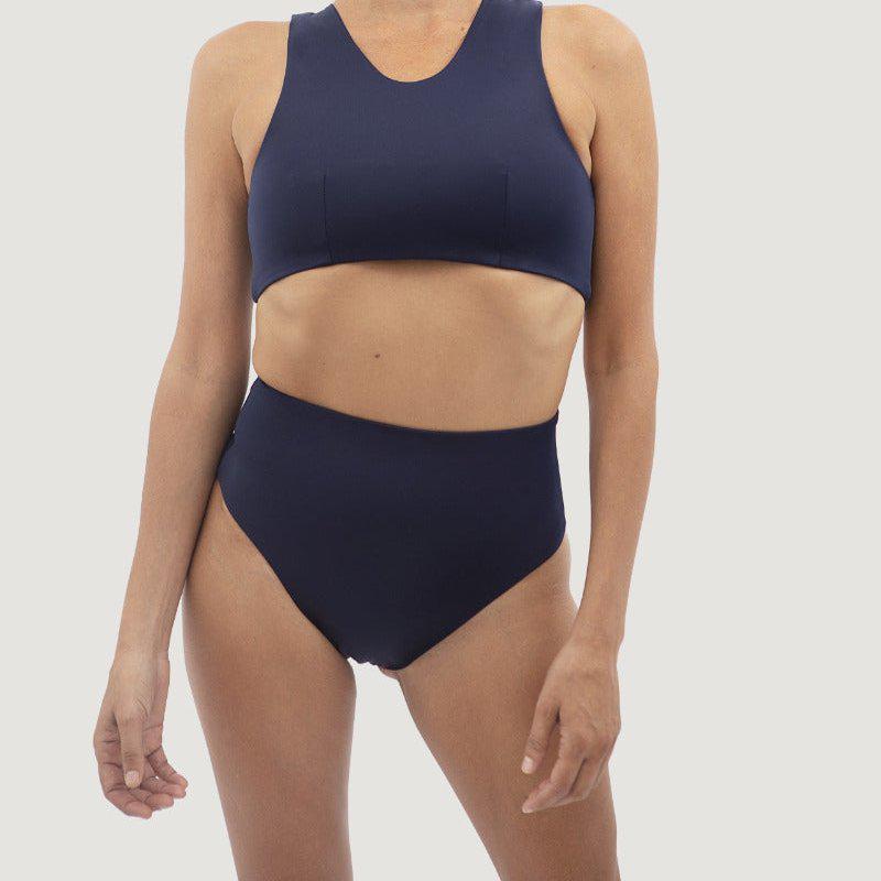 1 People Syros JSY Crisscross Two Piece Deep Sea