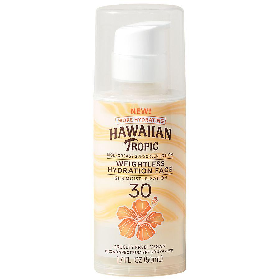 Hawaiian Tropic Weightless Hydration Face Lotion Sunscreen SPF 30