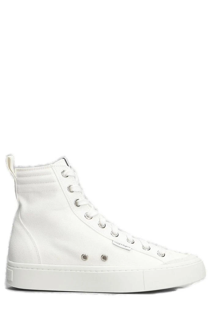 Courrèges Courrèges Canvas 01 Mid Lace-Up Sneakers 1