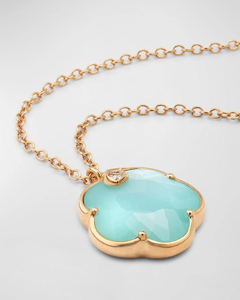 Pasquale Bruni 18K Rose Gold Turquoise, Moonstone, and Diamond Pendant Necklace 3