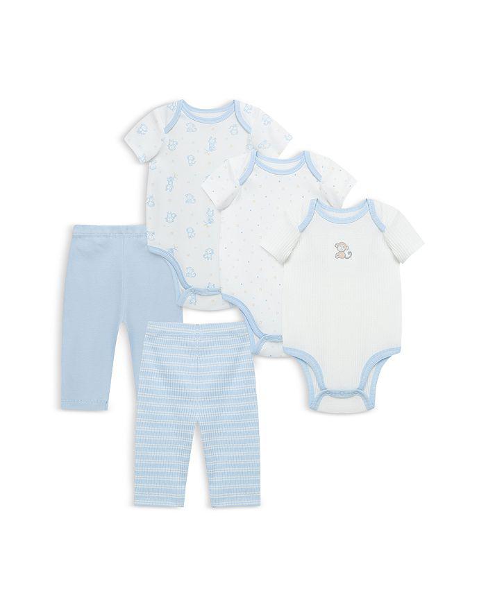 Little Me Boys' Cute Bodysuits & Pants, 5 Piece Set - Baby