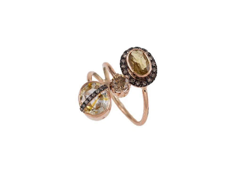 Mozafarian Sapphire and diamond ring 1