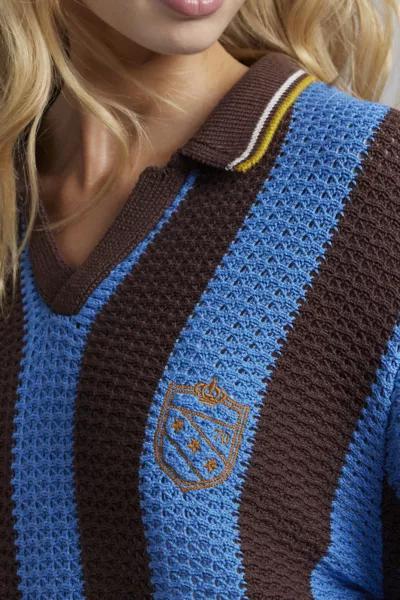 BDG BDG Mitchelle Embroidered Crest Polo Sweater